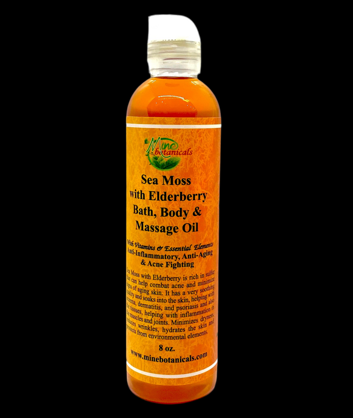 Sea Moss and Elderberry Massage Oil