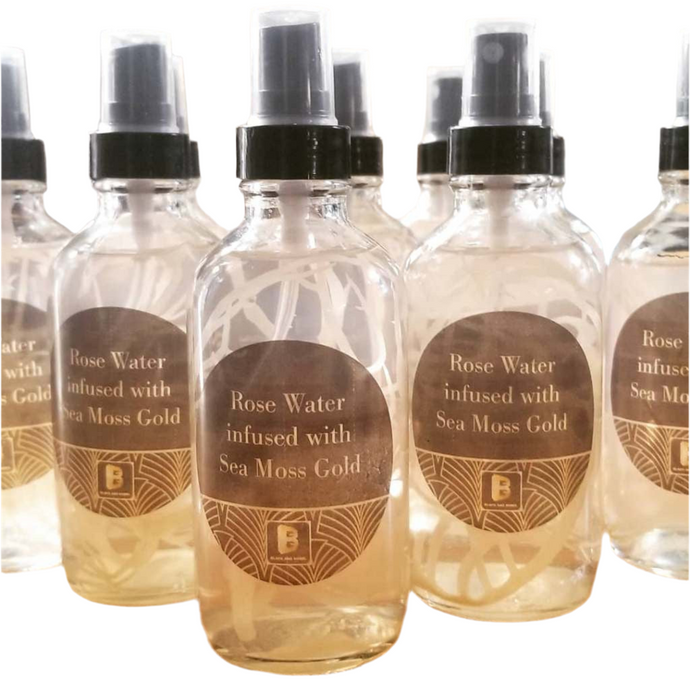 Rose Water infused with Sea Moss Gold