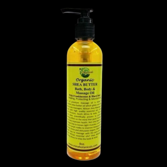 Organic Shea Butter Bath, Body and Massage Oil