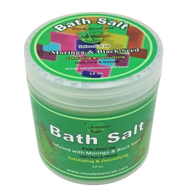 Bath Salt Infused with Moringa & Black Seed