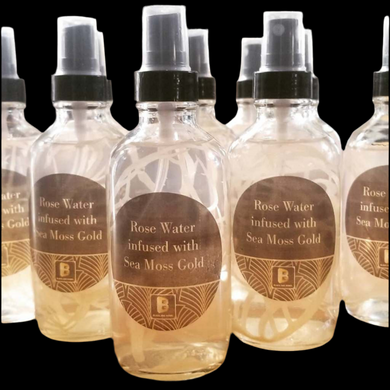 Rose Water infused with Sea Moss Gold