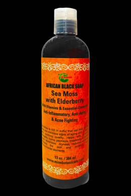 Liquid African Black Soap with Sea Moss and