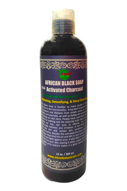 Liquid African Black Soap with Activated Charcoal